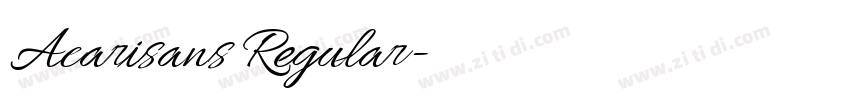 Acarisans Regular字体转换 Acarisans Regular字体转换